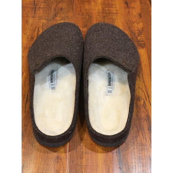 Birkenstock Zermatt Shearling Mocha Slippers EU 41 US Womens 10 Mens 8 - New! main image 8